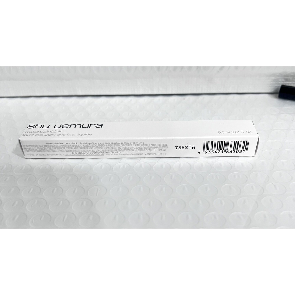 Shu Uemura Waterpaint Ink Liquid Eyeliner "Pure Black" 0.5mL Full Size New NIB - Picture 4 of 7